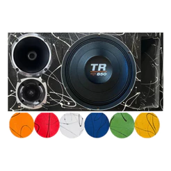 CAIXA TRIO DUTO RÉGUA FRENTE COLORIDA TRITON TR 850 4 OHMS UNLIKE 500