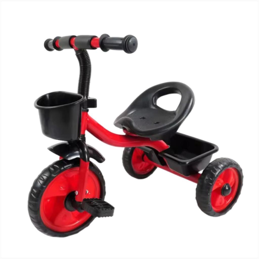 Triciclo Bicicleta Infantil Bike Até 30Kg Pedal 3 Rodas Emborrachadas 2 Cestas Passeio