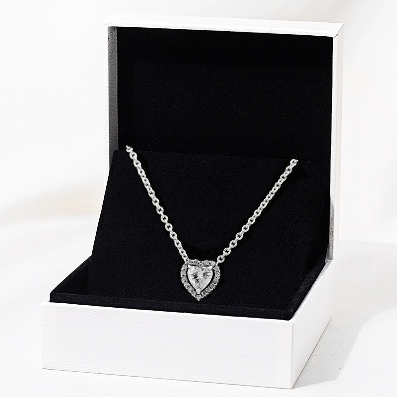{S925 prata nobre coração colar} amor pingente amante presente jóias feminino