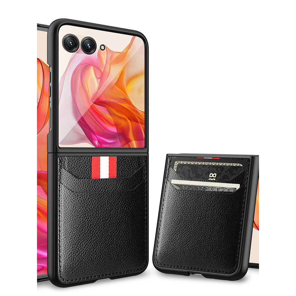 Capa de telefone Razr60ultra adequada para Motorola Razr50 50Ultra Lychee Padrão