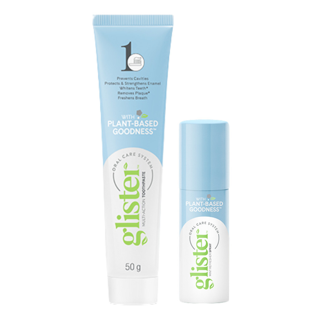 Kit Bolsa Glister Creme Dental 50gr + Spray Bucal Menta
