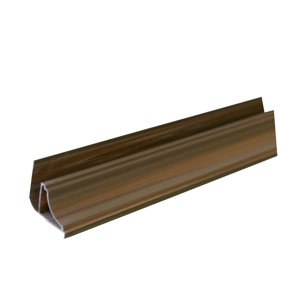Meia Cana PVC Acabamento Forro Imbuia 3,8CMX3M Bariri Marrom Imbuia