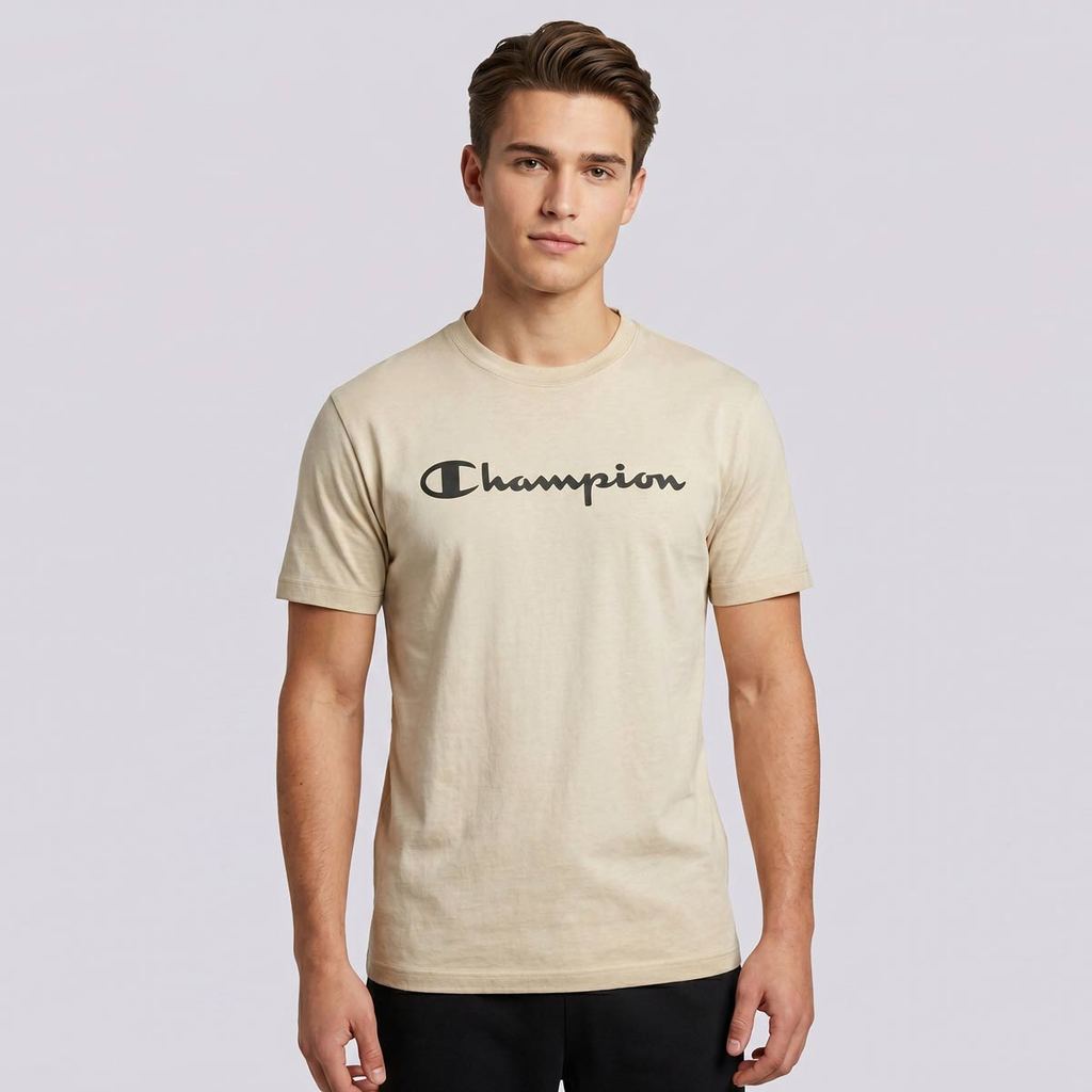 Camiseta Champion Athletic MC Stone Script Marrom