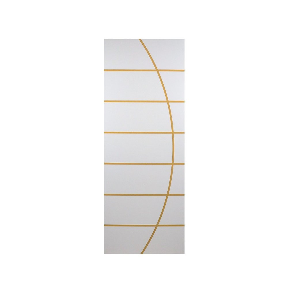 Folha de Porta Madeira Decorada 210x80cm Espessura 3,5cm Neblina MGM Branco Branco