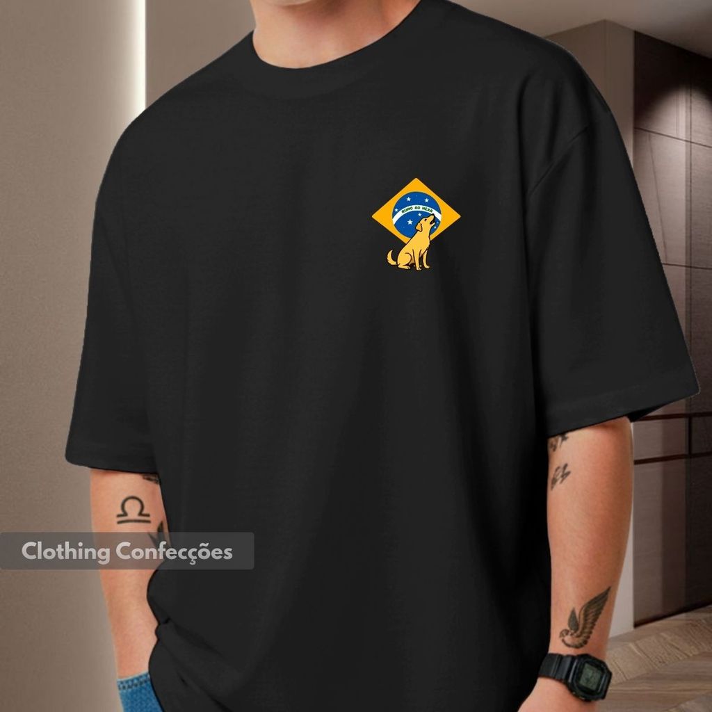 Camiseta Cachorro Vira Lata Caramelo Brasil Rumo Ao Hexa Bandeira Brasileira Selecao Futebol Campeão Do Mundo Meme 