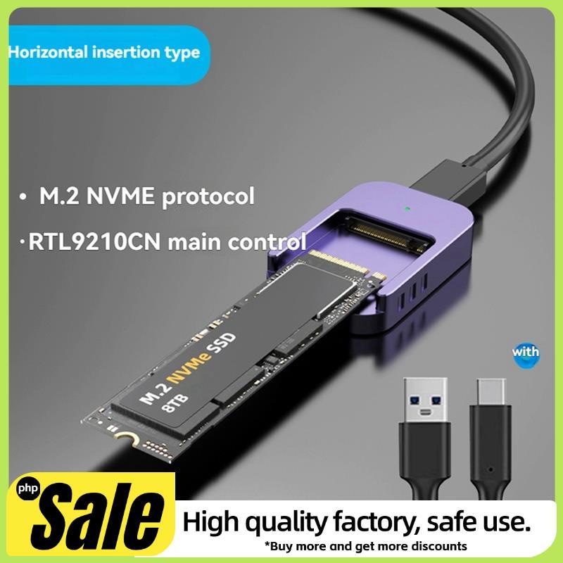 Leitor SSD M . 2 NVME Para USB-C PCIe USB3.2 Gen2 Adaptador De Disco Sólido De 10 Gbps Com Proteção Contra Gravação