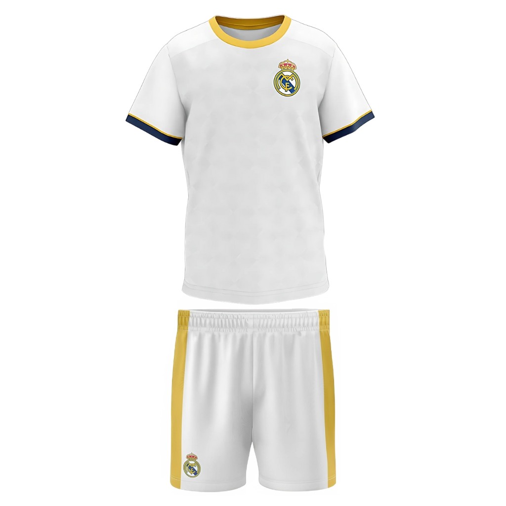 Uniforme Real Madrid Infantil Conjunto Mini Craque Oficial Jr