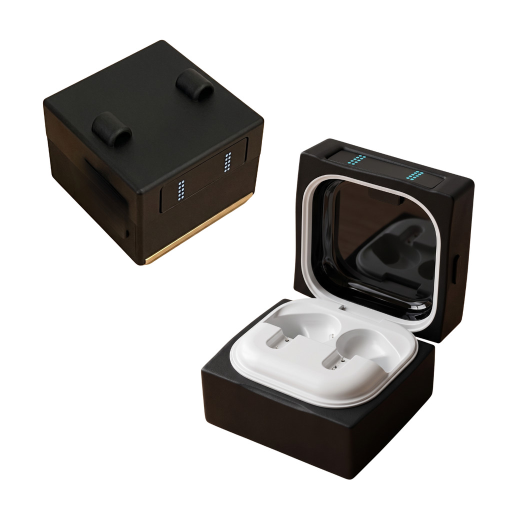 Capa Protetora Nerdcase para Samsung Galaxy Buds 4, Silicone, Robô Preto