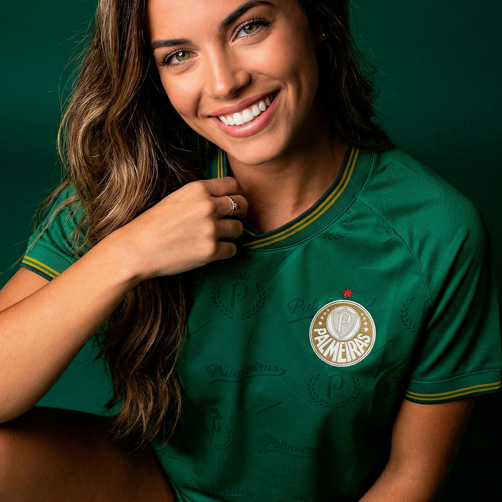 Camisa Palmeiras Bloke Feminina Oficial