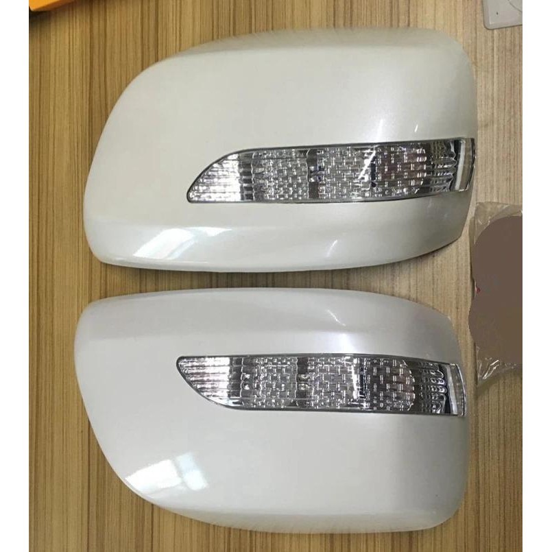 2 Pçs Capa De Espelho De Revisão Do Carro Com Lâmpada De Luz LED Para Toyota Land Cruiser LC200 FJ200 2008-2011 Peças Ex
