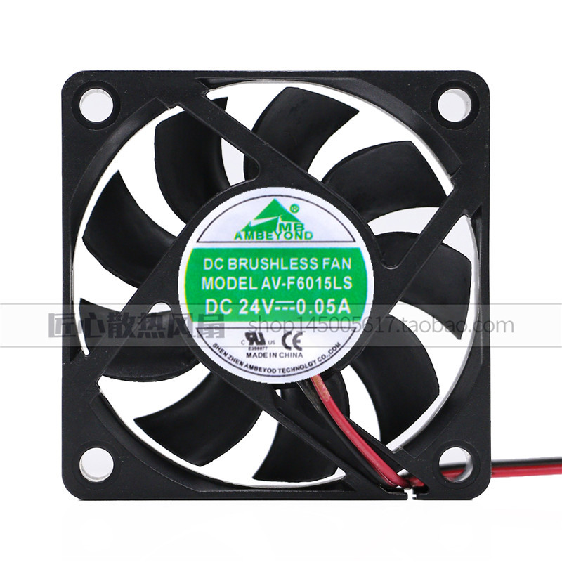 AMBEYOND 24V 0.05A 6015 AV-F6015LS Máquina de controle industrial de energia industrial Ventilador silencioso