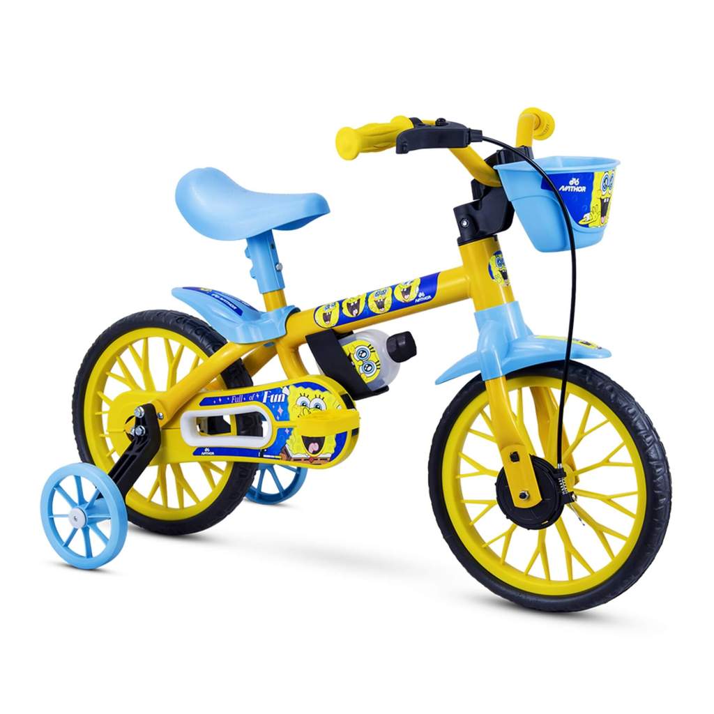Bicicleta Infantil Aro 12 Bob Esponja Nathor - 108001070000