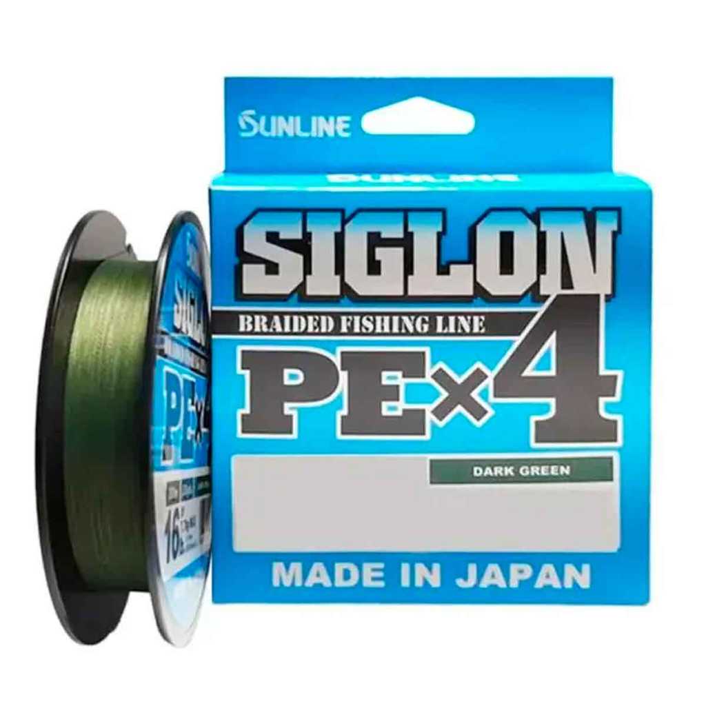 Linha Multifilamento Siglon x4 Verde Musgo Sunline Japonesa Original 150M