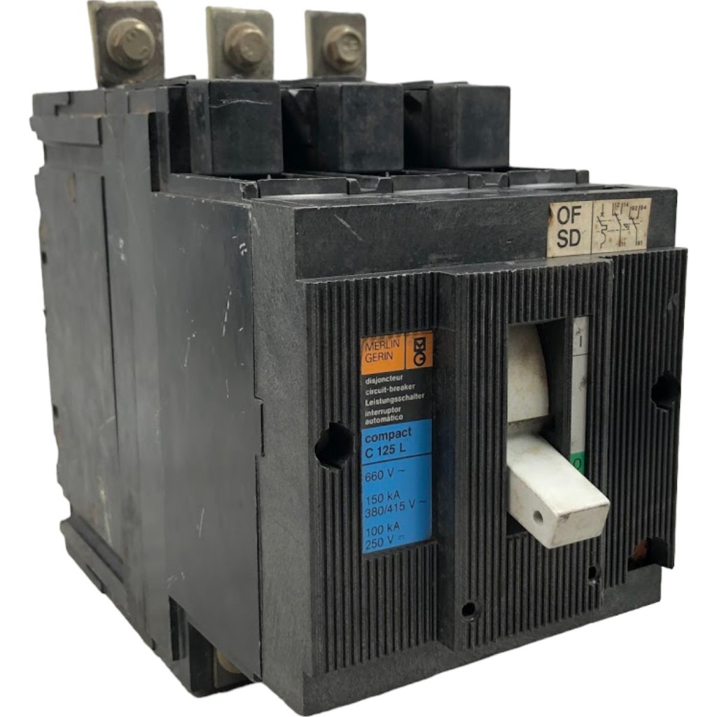Disjuntor Tripolar Merlin Gerin Compact C 125 L 70/100A 660v