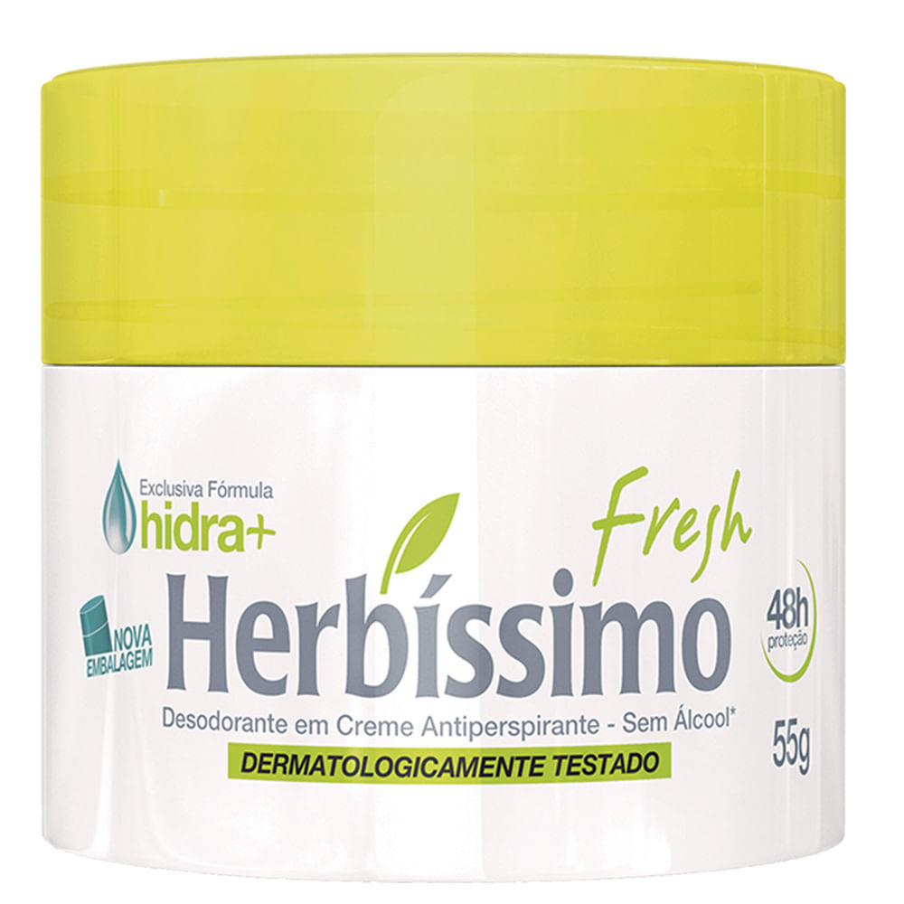 Desodorante Creme Herbissimo Antitranspirante 48h Fresh 55g