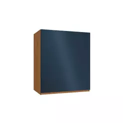 Armário Aéreo p/ Cozinha Ciela R643 c/ 1 Porta 60cm Canela/Azul - Kappesberg