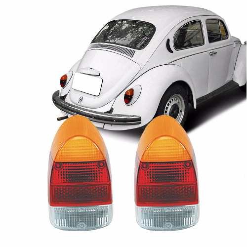 Par Lente Traseira Fusca 1300L Fusca 1500 Fuscão Tricolor