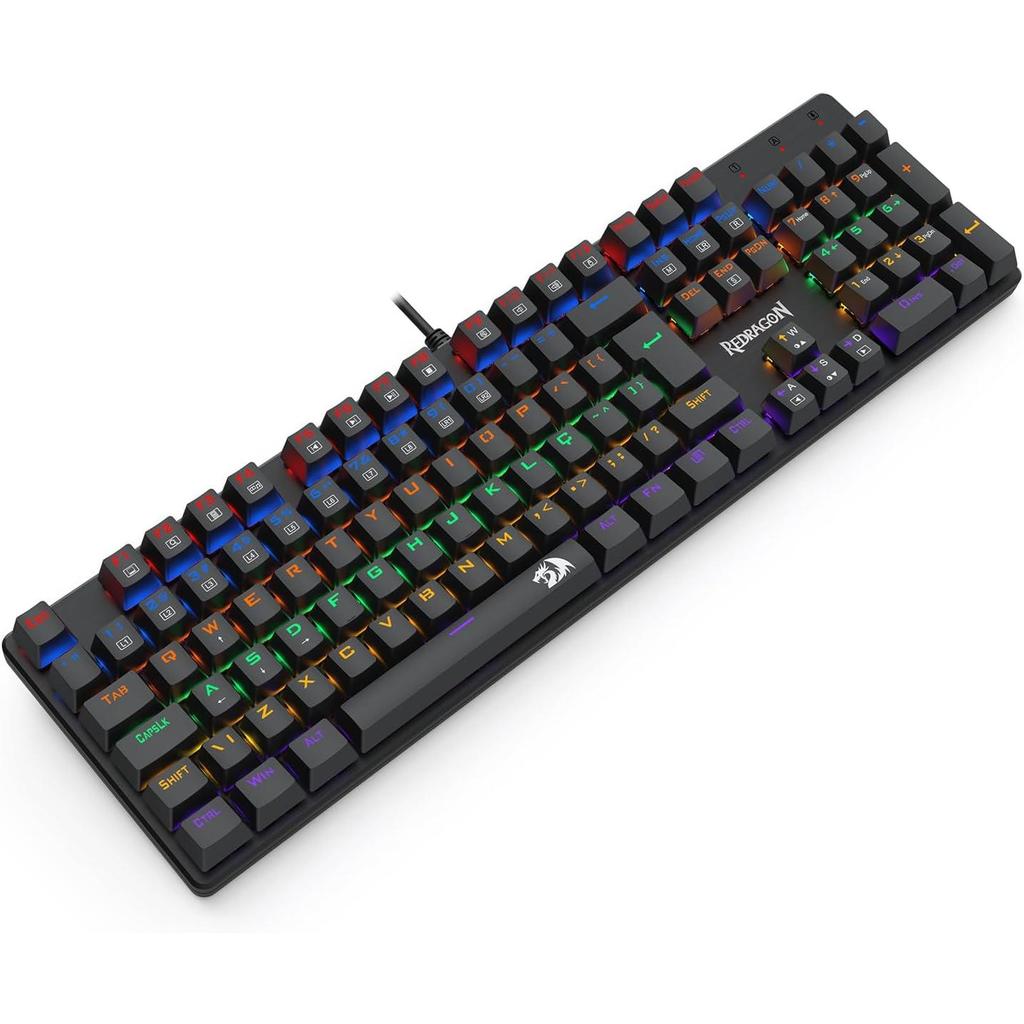 Teclado Mecânico Valheim Rainbow Preto Switch Marrom