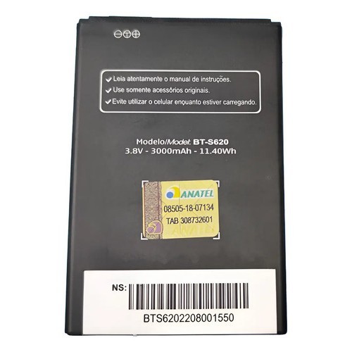Cabo Flex Compatível Para Positivo Bt-s620 Bateria 3000mah