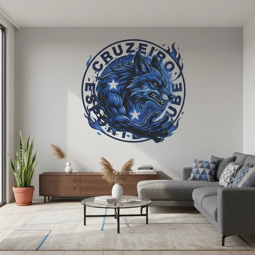 Adesivo Cruzeiro Raposa - Orgulho Celeste 100x100cm