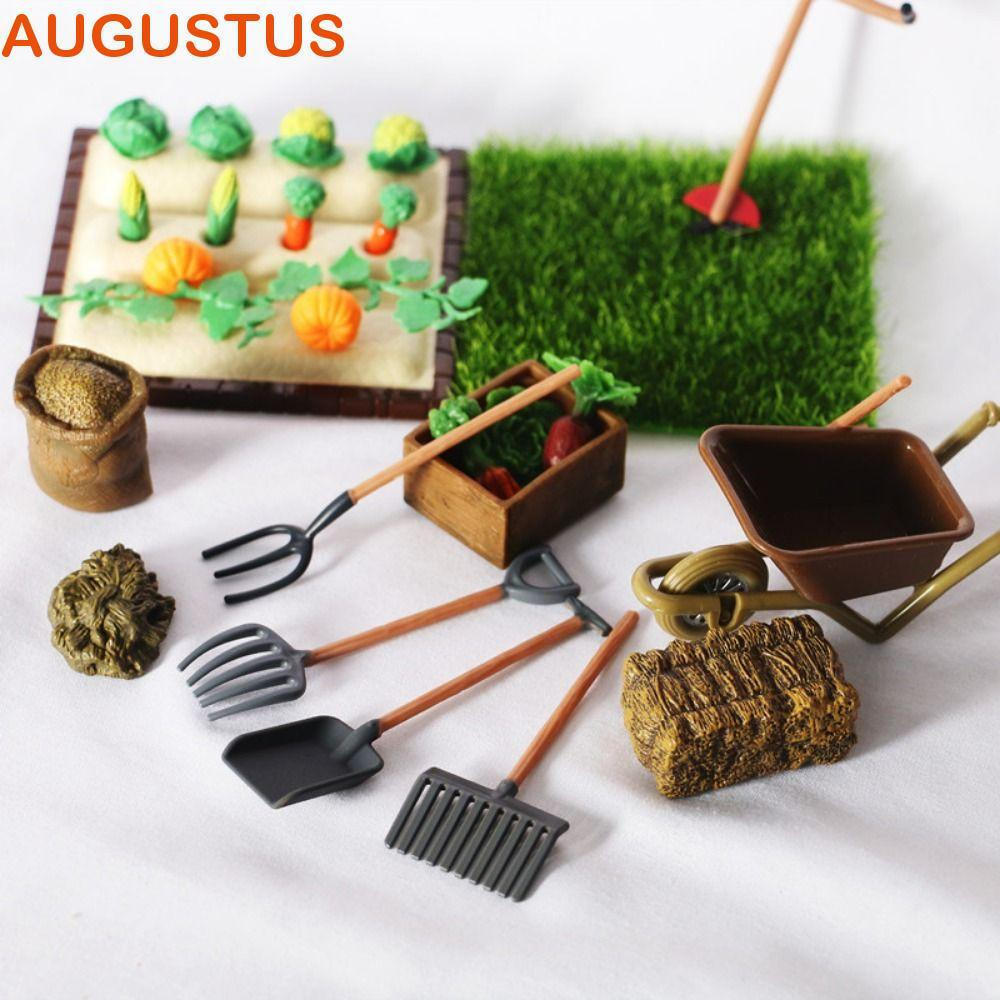 AUGUSTUS Mini Modelo De Fazenda De Simulação , Modelos De Carrinho De Jardim Casa De Bonecas Vegetais