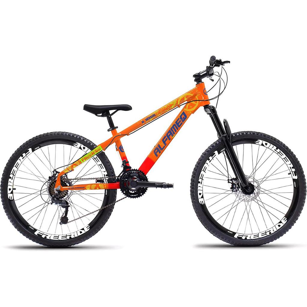 Bicicleta Alfameq Freeride Na Quebrada Aro 26 Freio a Disco 21 Marchas