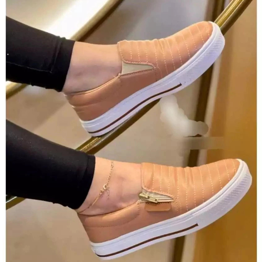 Tenis sapatilha slip on feminino casual leve macio confortavel perfeito trabalho escola passeio festa dia das maes