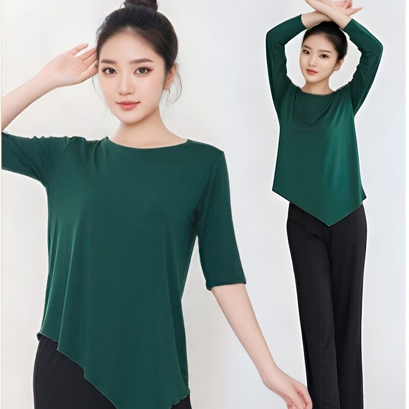 Roupas de dança feminina Modal moderna roupas de dança calças largas de perna larga roupas de dança professor clássico é