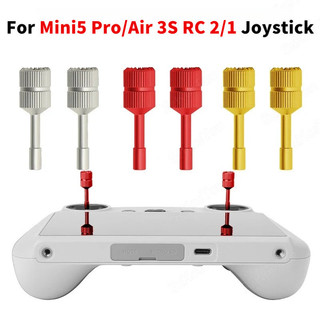 1 Par de Joysticks Estendidos de Alumínio para Controle Remoto DJI Mini5 Pro/Air 3S RC 2/1, Acessórios para DJI Mini 3 4