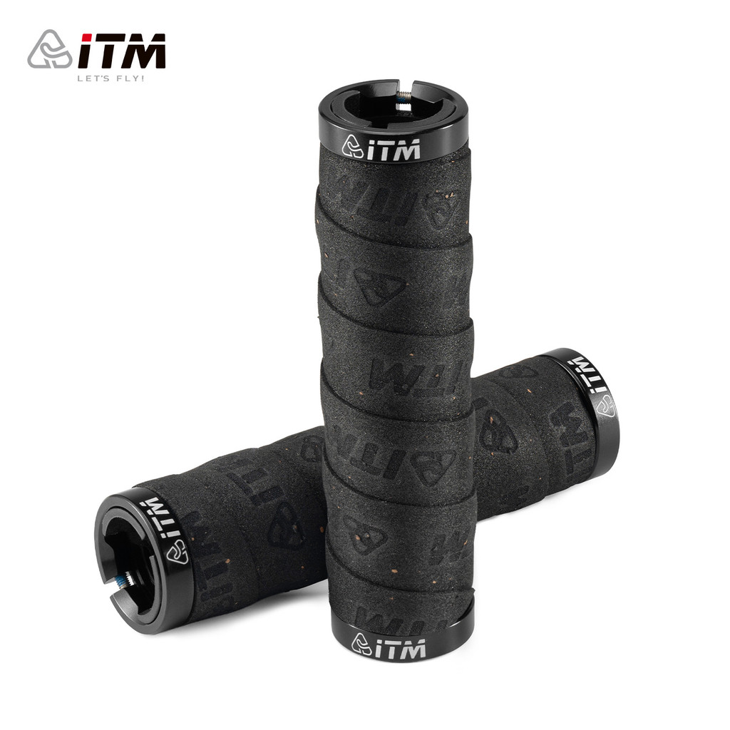 Manoplas de guidão para ciclismo, manoplas de mountain bike estilo italiano, acessórios antiderrapantes de borracha ITM,