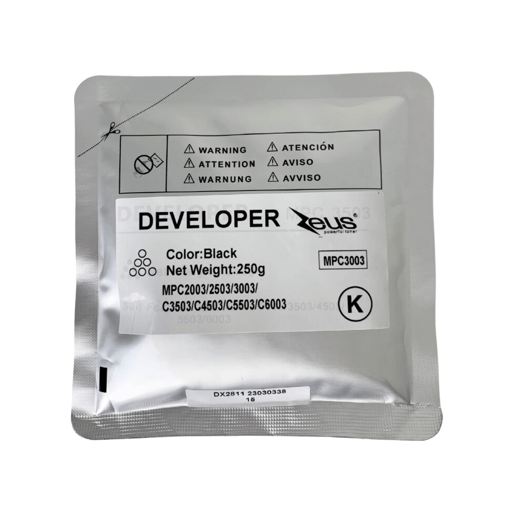 Revelador Developer Zeus Compatível C/ Mpc2003 C3003 Cor Preto