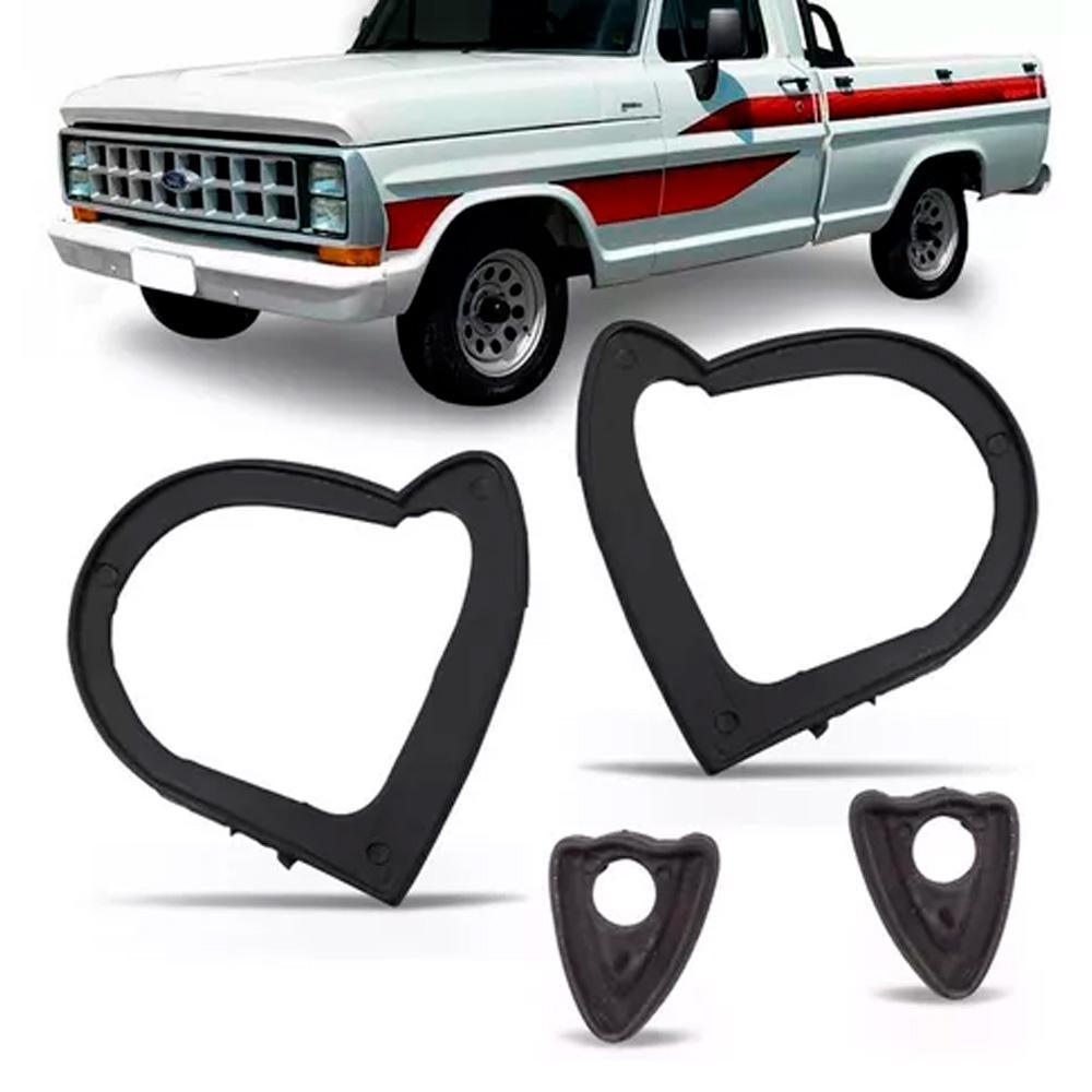 Kit 4 Calço Maçaneta Externa da Porta F100 F350 F1000 F4000 F11000 F13000 1972 a 1992