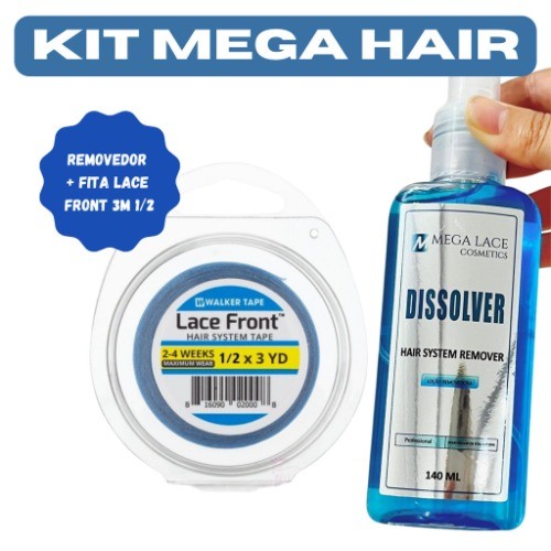 Kit para Manutenção de Mega Hair  (Removedor + Fita Lace Front)