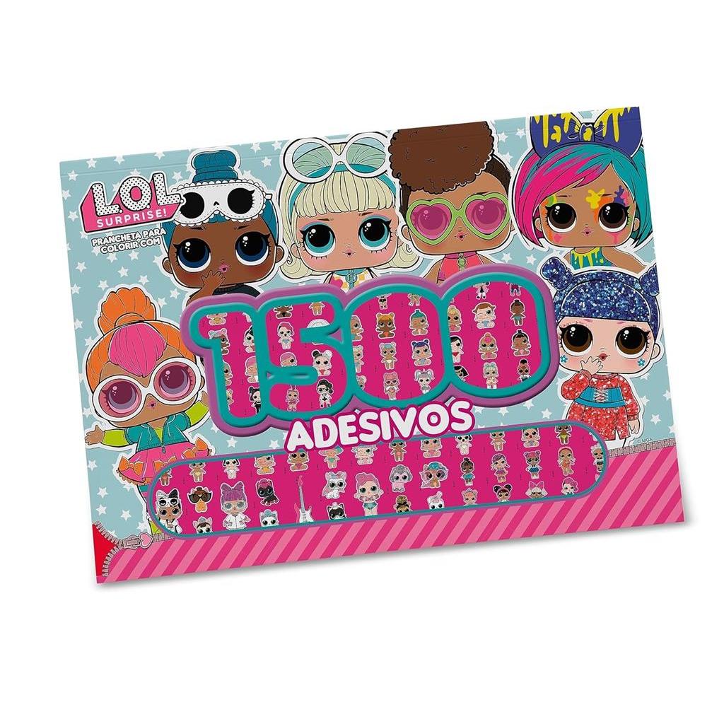 L.O.L. Surprise! - Prancheta Para Colorir com 1500 Adesivos autor On Line