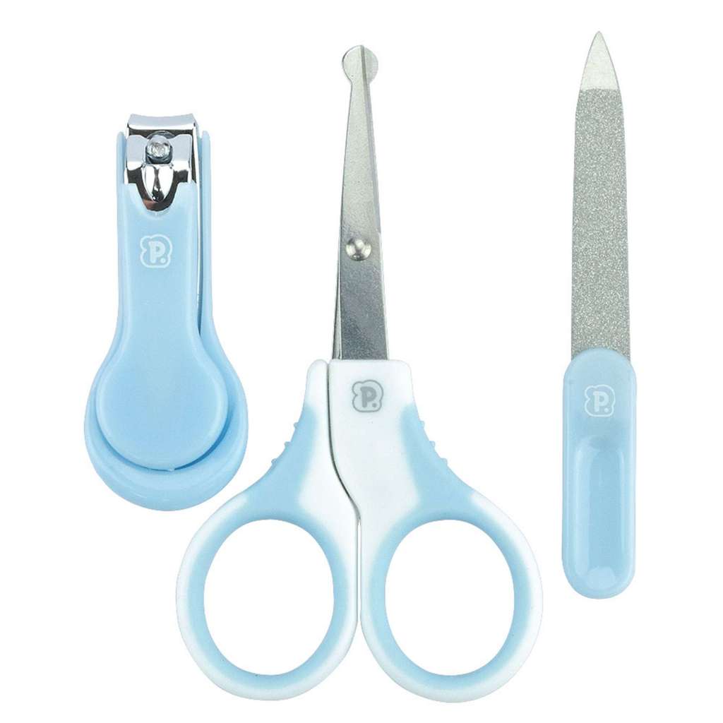 Kit Higiene Bebê Pimpolho 3 Peças Azul