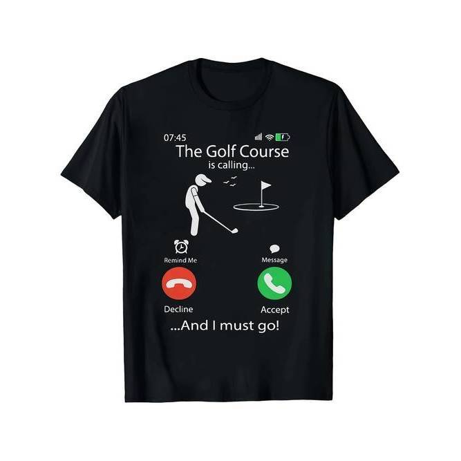 Camiseta Masculina Golfe Cartoon Campo Esportiva Confortável Divertida Estilosa Casual