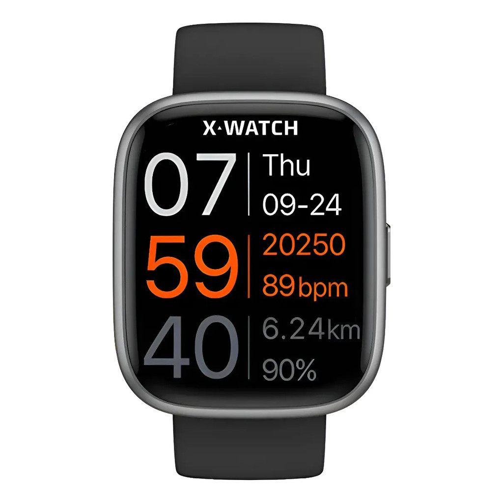 Relógio Smartwatch Inteligente X Watch Xswuqpi005a Preto Grafite Preto