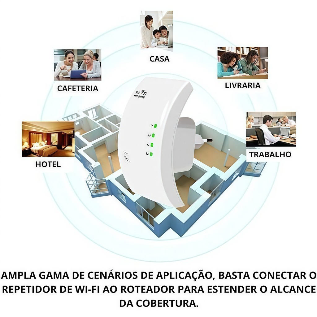 Repetidor Amplificador De Sinal Wifi 600/mbps Ultra Rápido sinal forte — imagem 2 de 2