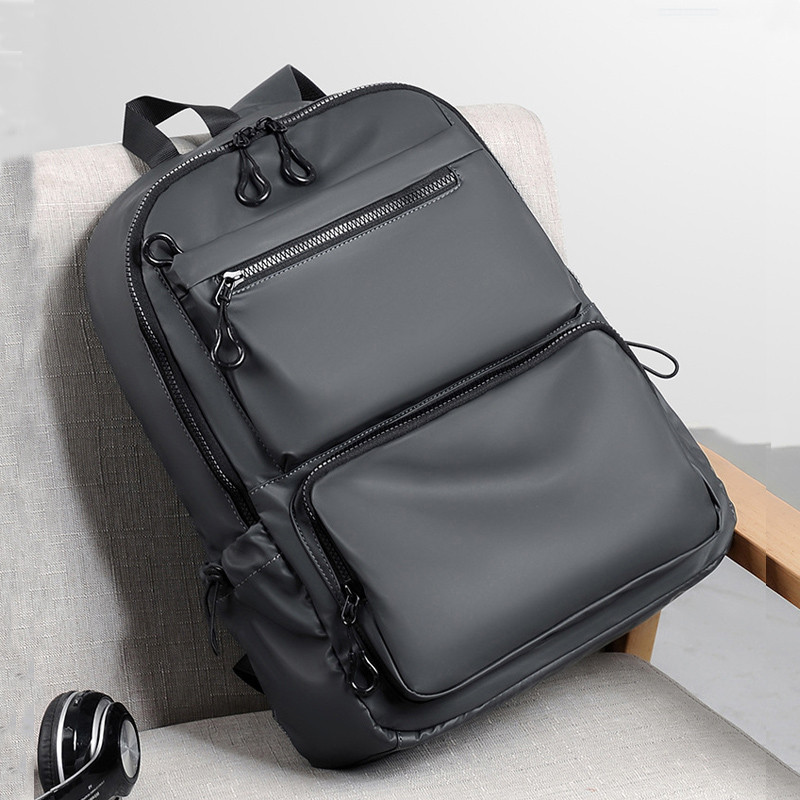 Mochila masculina simples à prova d'água, grande capacidade, pequena mochila de viagem, esportes, lazer, computador, est
