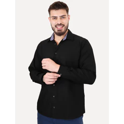 Camisa Dudalina Original Masculina Comfort Tricoline Lisa Preta