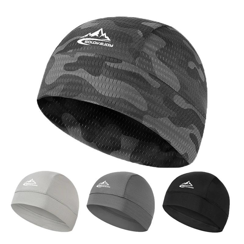 Boné De Ciclismo Quick Dry Anti-UV Sports Hat Cooling Skull Capacete De Resfriamento Suor Para Bicicleta De Exterior Cha