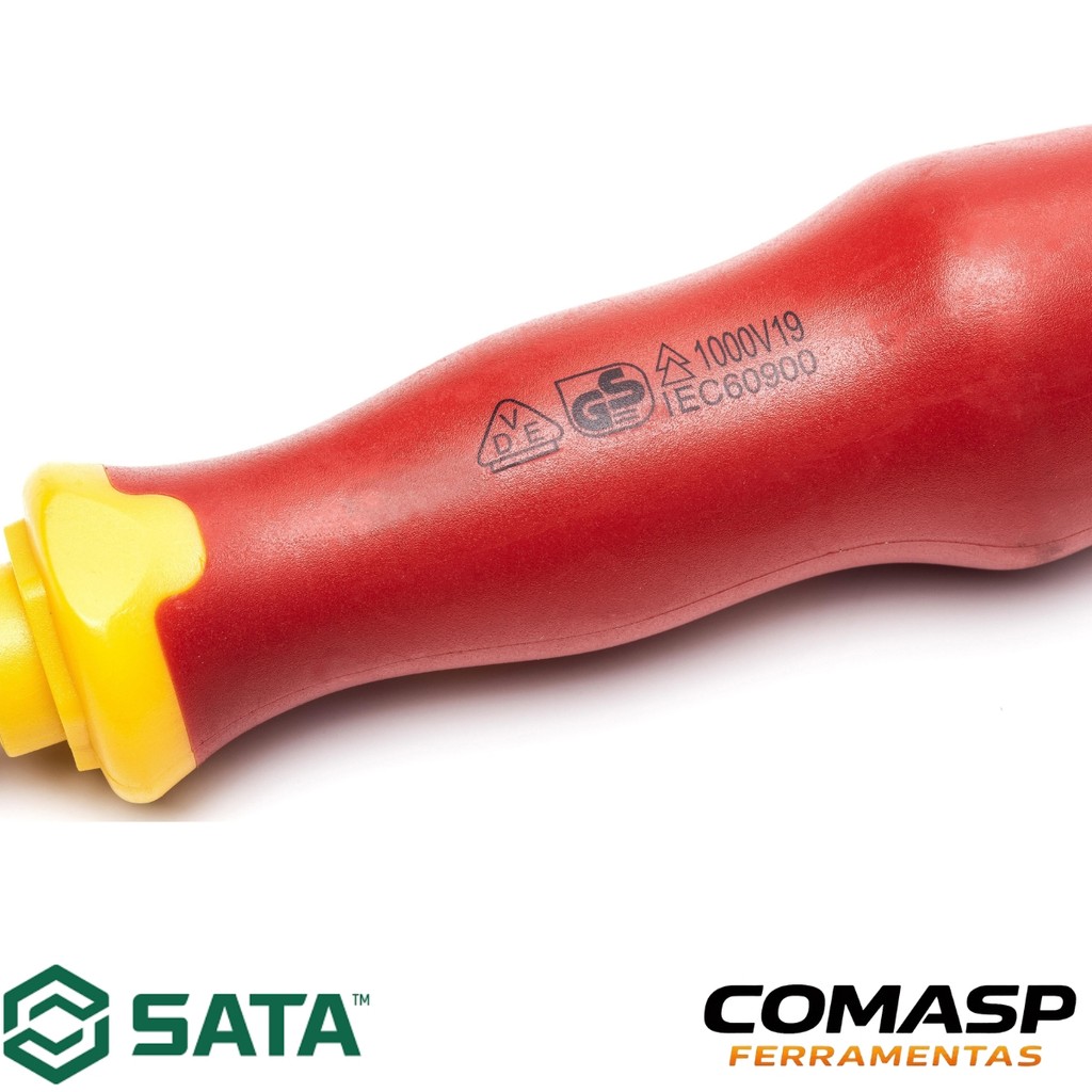 Chave Fenda Sata VDE de 3,0 x 100mm ST61322SC