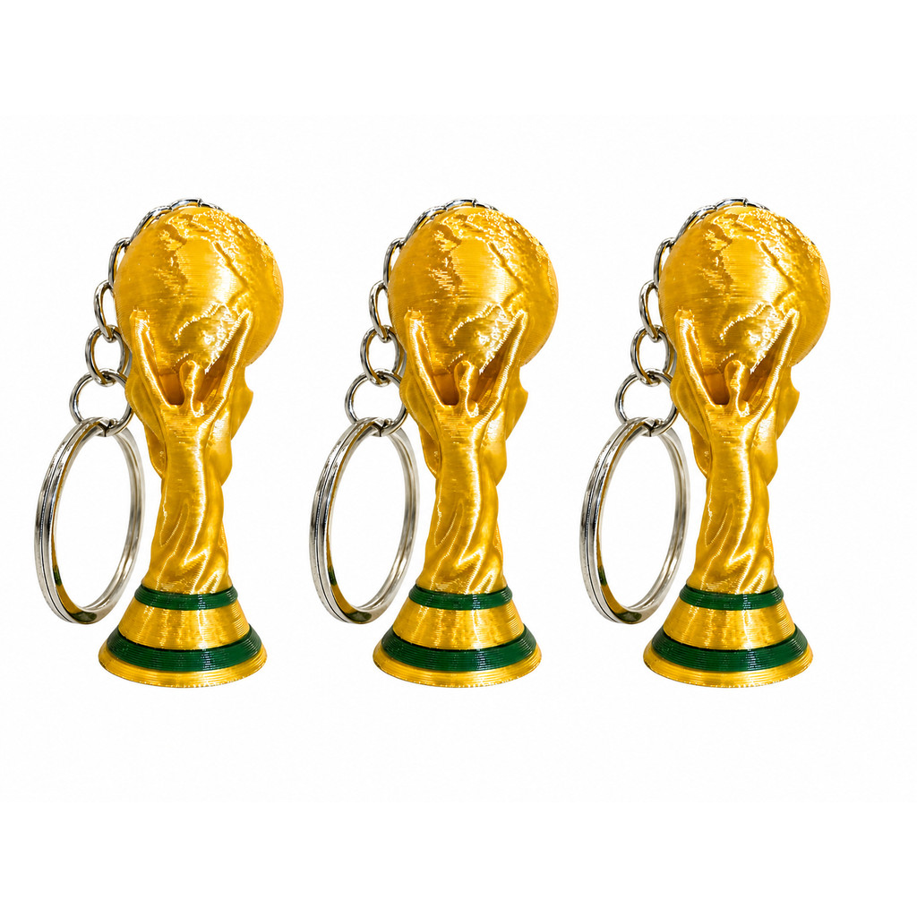 Chaveiro Taça Copa do Mundo| 1, 2 ou 3 Unidades | Presente Futebol Mini Troféu | Copa do Mundo Fifa | Copa 2026