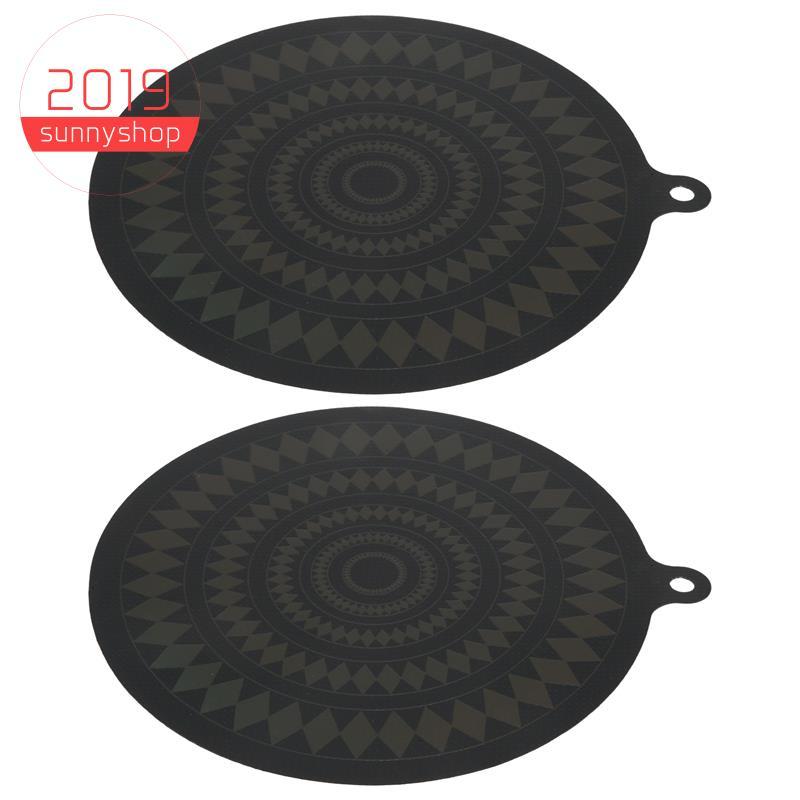 [Bestseller S] 2 PCS Tapete Protetor De Fogão De Indução De Silicone Termocrômico-Antiderrapante Para Panelas