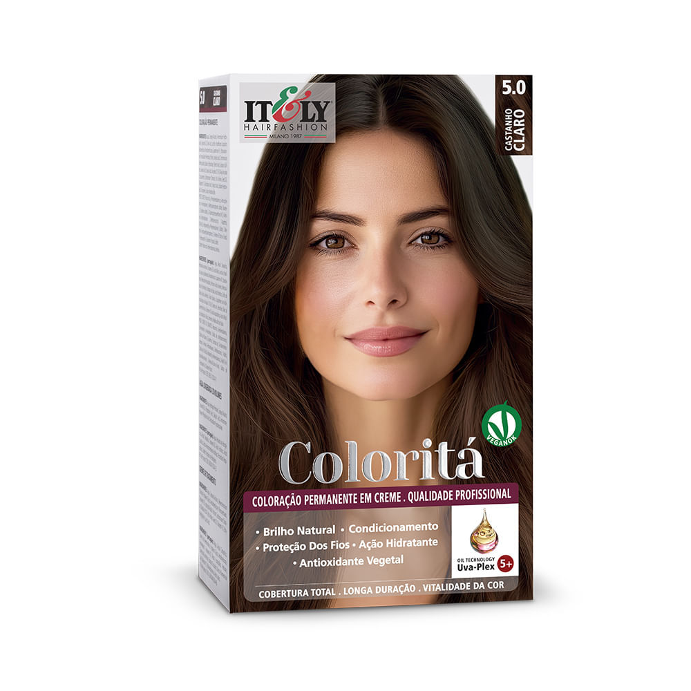 Tinta de Cabelo Itely Coloritá Castanho Claro 5.0 50g