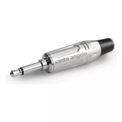 Conector P2 Mono Plug De Cabo Niquelado Santo Ângelo P2MN