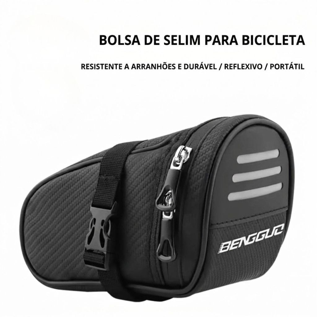 Bolsa De Selim Bike Impermeável Bag Porta Ferramentas Ciclismo MTB Speed