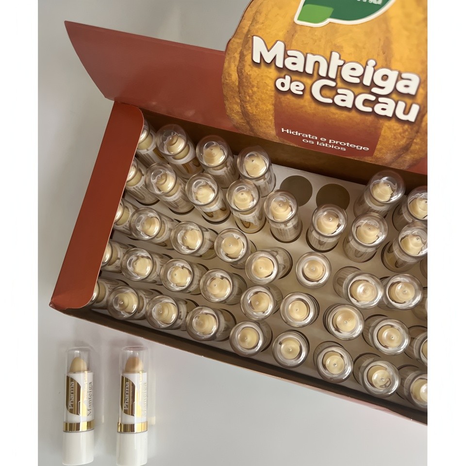 10/20/30/50 Protetores Labiais Manteiga de Cacau - Kit Revenda com Preço de Atacado