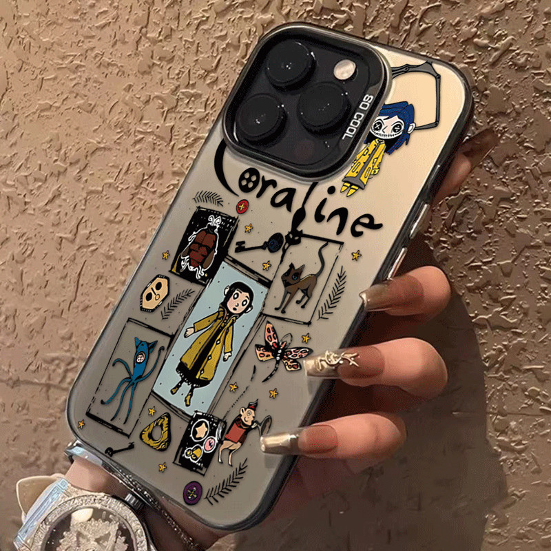 Capa Fosca para Moto G10 G22 G24 G34 G52 G54 G60 G84 com Coraline Anti-choque Frete Grátis,Envio 24h