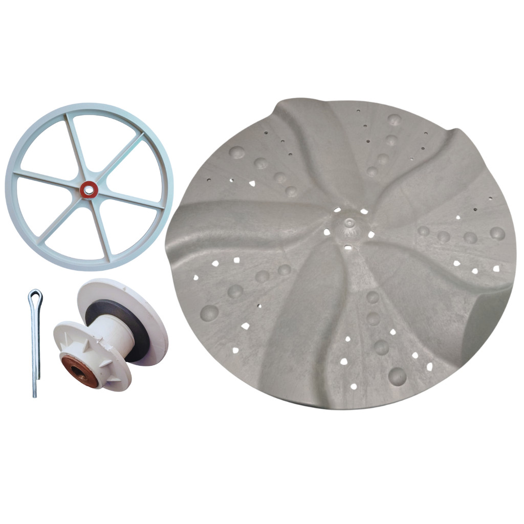 Agitador Batedor Com Cubo E Polia Compatível Com Tanquinho Colormaq Lcb10/ 12Kg / Lcs8Kg